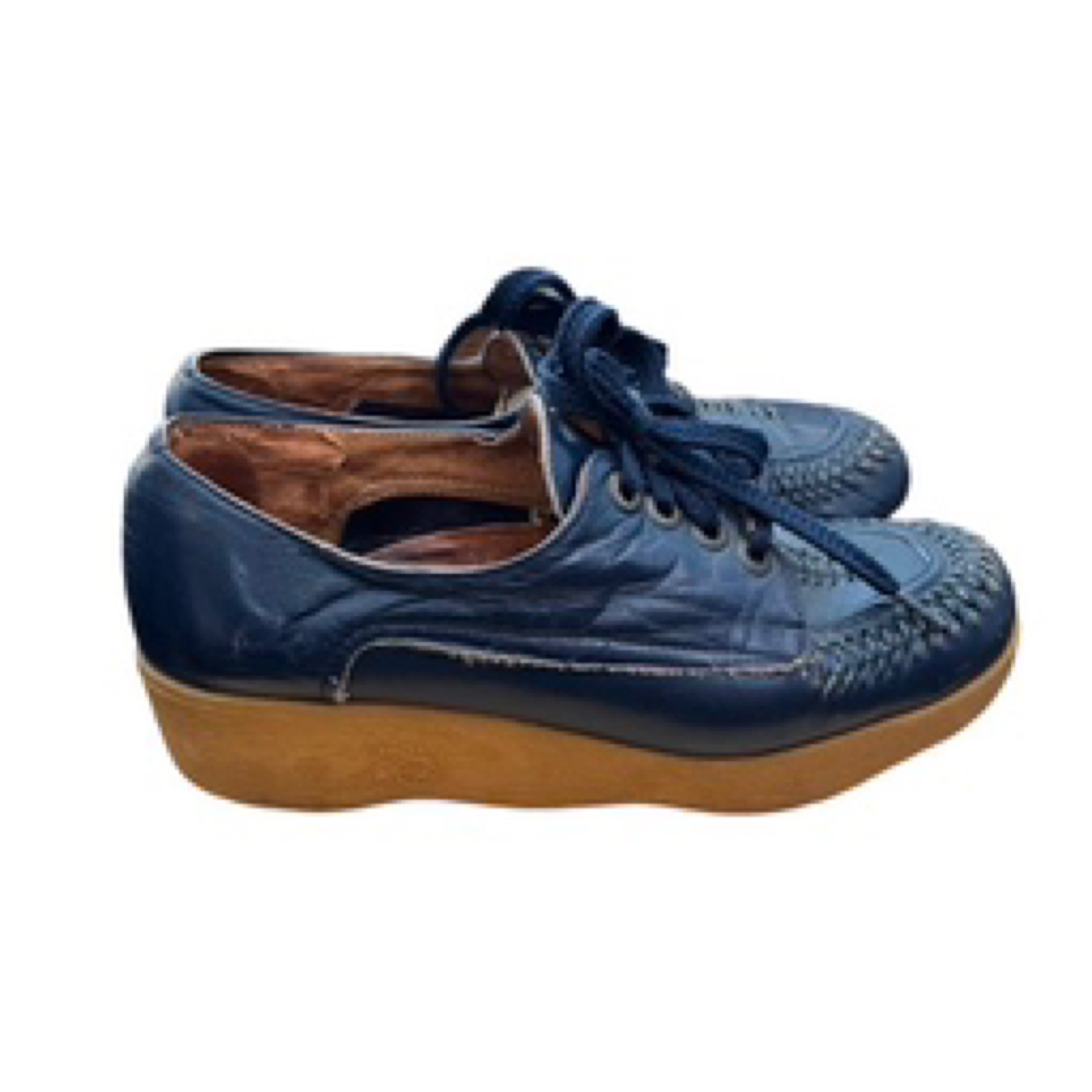 Wavy bottom shoes 70s cheap